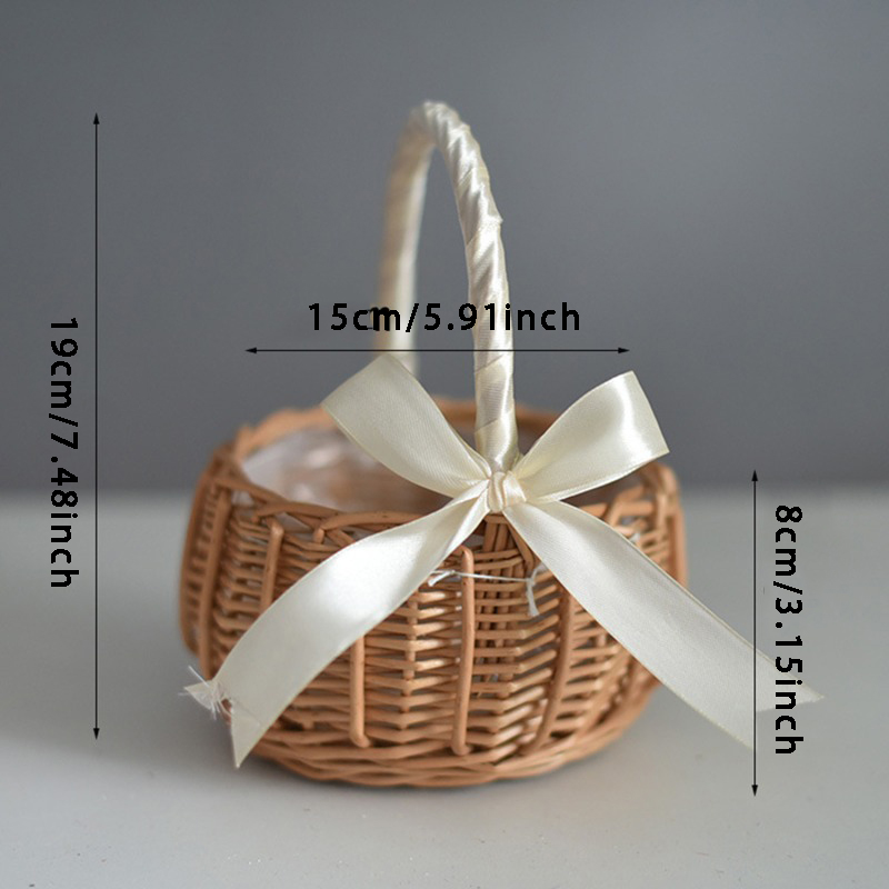 Hand-woven Wedding Flower Bask - Gardening Tools Girls review and price