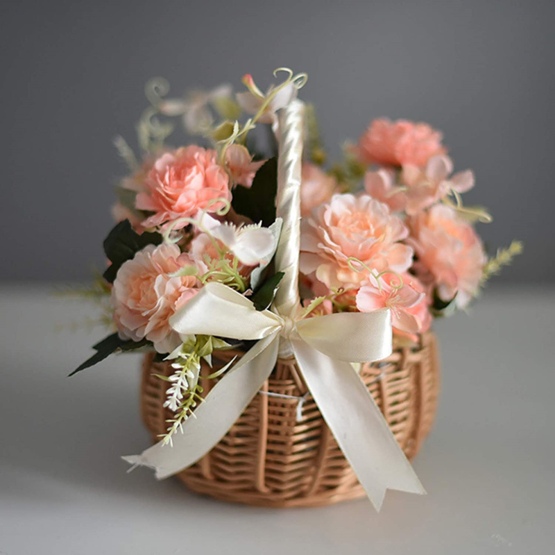 Hand-woven Wedding Flower Bask - Gardening Tools Girls review and price